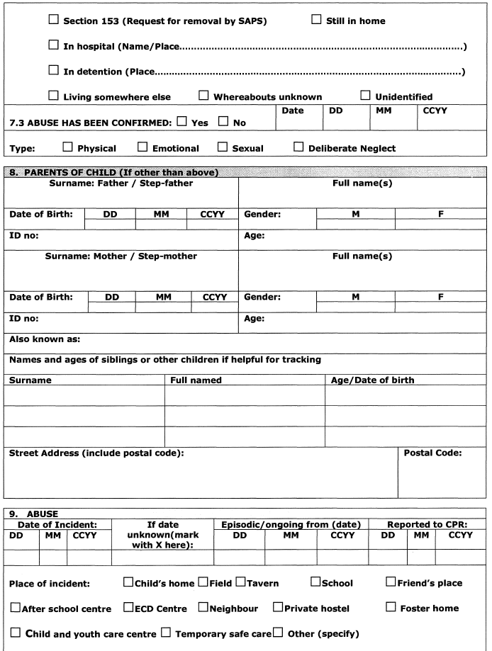 R261 Form 23 iii